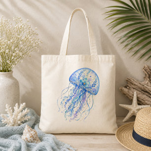 Bolso De Tela Arte de cerámica con tema floral de medusa