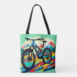 Bolso De Tela Arte de ciclismo de montaña cuesta abajo