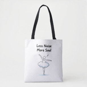 Bolso De Tela Arte de cita del alma de bailarín de ballet minima
