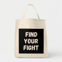 Bolso De Tela Arte de cita motivacional Encuentra tu lucha