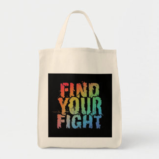 Bolso De Tela Arte de cita motivacional Encuentra tu lucha