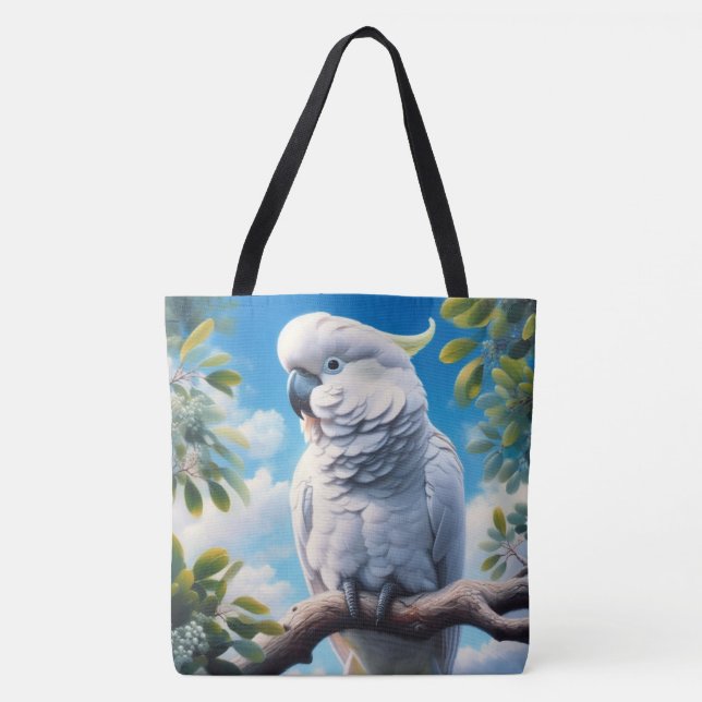 Bolso De Tela Arte de Cockatoo (Anverso)