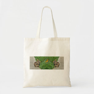 Bolso De Tela Arte de conejo