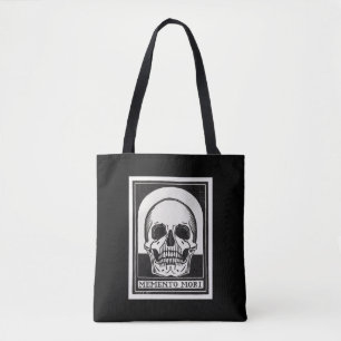 Bolso De Tela Arte de cráneo Memento Mori