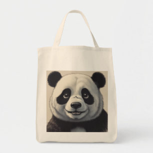 Bolso De Tela Arte de dibujo Personalizado Panda