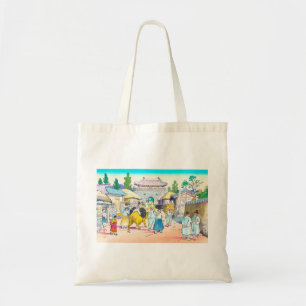 Bolso De Tela Arte de escenario japonés en el mercado coreano H