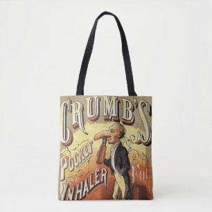 Bolso De Tela Arte de Etiqueta Antiguo, Inhalador de Asma de Bol