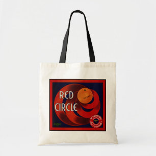Bolso De Tela Arte de etiqueta de caja de frutas vintage naranja