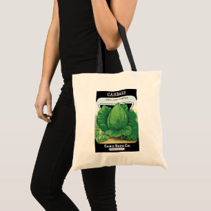 Bolso De Tela Arte de etiqueta de paquete de semillas vintage, r