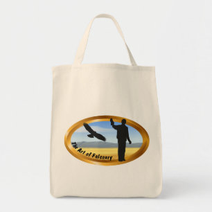 Bolso De Tela Arte de Falconry - Oval