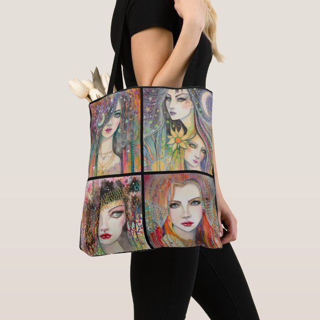 Bolso De Tela Arte de fantasía bohemio gitano (Detalle)