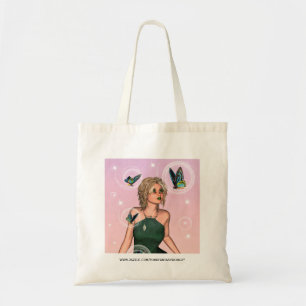 Bolso De Tela Arte de fantasía de hada mariposa brillante