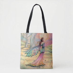 Bolso De Tela Arte de fantasía de hadas al anochecer bajo las es