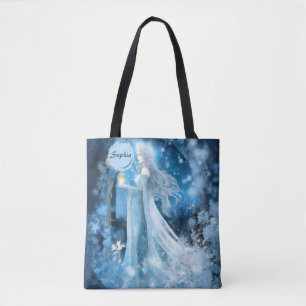 Bolso De Tela Arte de fantasía de reina de nieve - Diosa mística