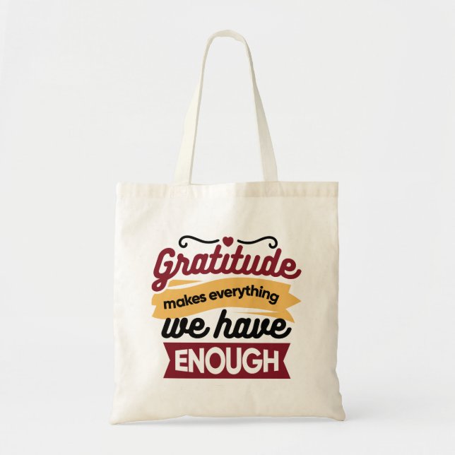 Bolso De Tela Arte de fe y gratitud – Cristiano edificante  (Frente)