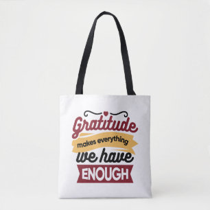 Bolso De Tela Arte de fe y gratitud – Cristiano edificante