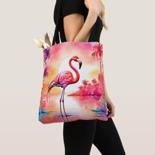 Bolso De Tela Arte de flamenco tropical