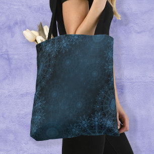 Bolso De Tela Arte de flor de esparkling en el cielo nocturno