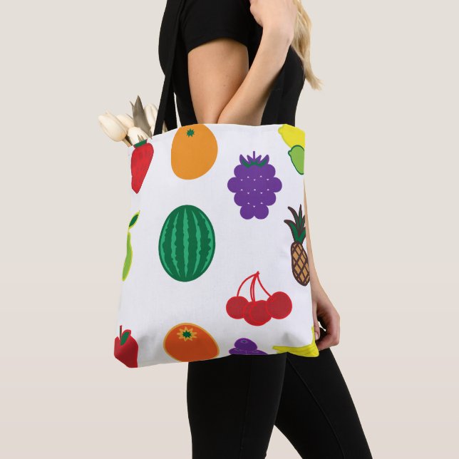 Bolso De Tela Arte de frutas (Detalle)