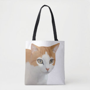 Bolso De Tela Arte de gato ginger adorable