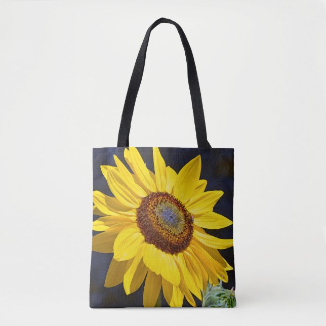 Bolso De Tela Arte de girasol amarillo (Anverso)