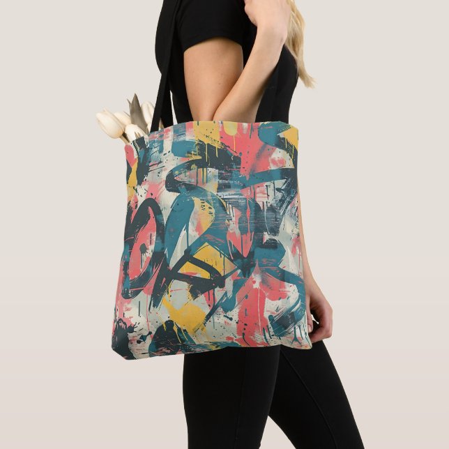 Bolso De Tela Arte de grafiti (Detalle)