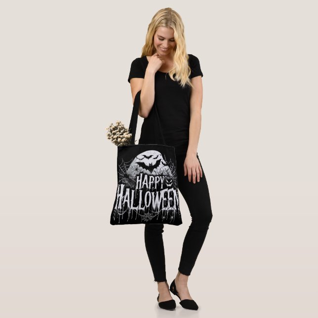 Bolso De Tela Arte de Halloween feliz (Puesto)