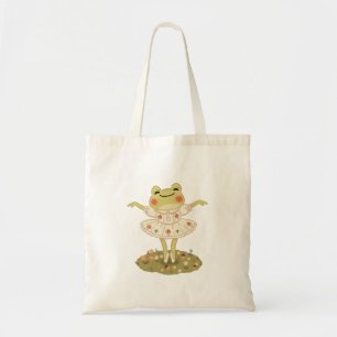 Bolso De Tela Arte de hongo rana de ballet Cottagecore