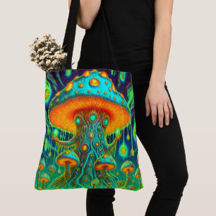 Bolso De Tela Arte de hongos
