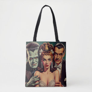Bolso De Tela Arte de horror espeluznante