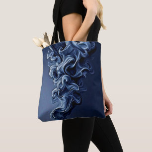 Bolso De Tela Arte de humo azul emocional