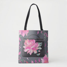 Bolso De Tela Arte de IA de Rosas en auge
