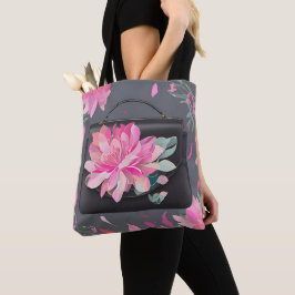 Bolso De Tela Arte de IA de Rosas en Flor