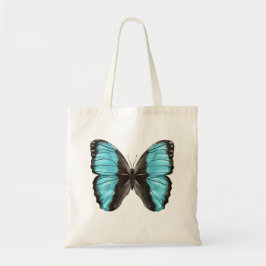 Bolso De Tela Arte de insectos de mariposa azul