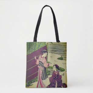 Bolso De Tela Arte de Japón Vintage Geisha Hombro