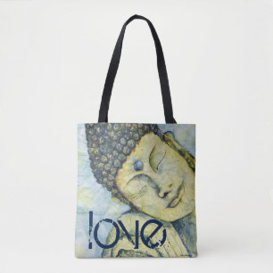 Bolso De Tela Arte de la acuarela de Buda del amor por todo la
