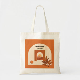 Bolso De Tela Arte de la naturaleza geométrica bohemio atardecer