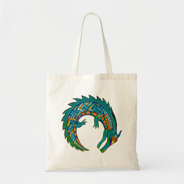 Bolso De Tela Arte de ligador tribal (Frente)