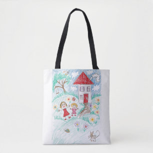 Bolso De Tela Arte de los niños lindo su imagen