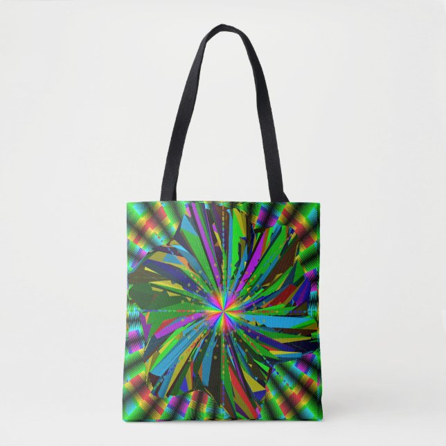 Bolso De Tela Arte de Mandala  (Anverso)