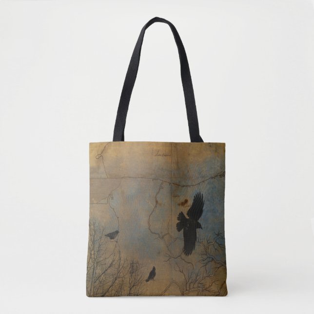 Bolso De Tela Arte de mapas de cosecha (Anverso)
