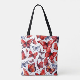 Bolso De Tela Arte de mariposas acuarelas