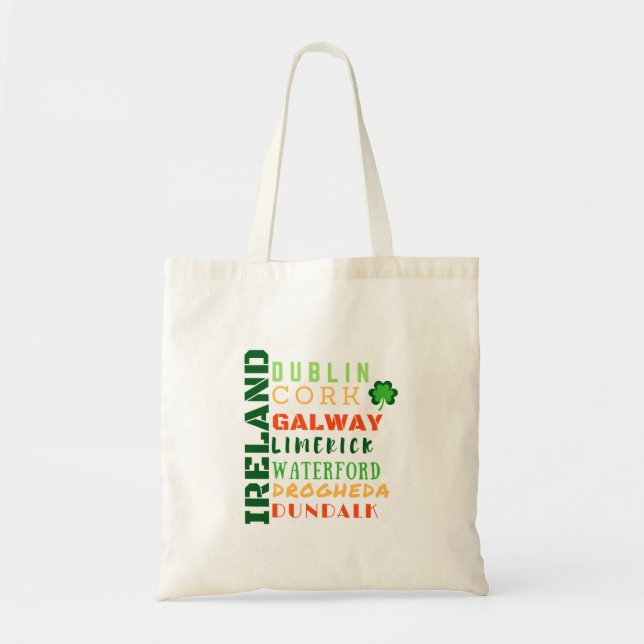 BOLSO DE TELA ARTE DE METRO IRLANDA (Frente)