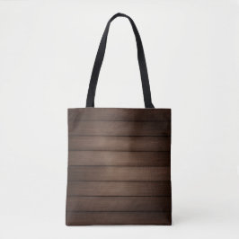 Bolso De Tela Arte de Moda Abstracto Marrón con Franjas de Veta 