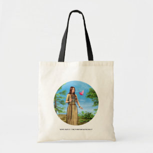 Bolso De Tela Arte de mujer nativa americana de ave del bosque