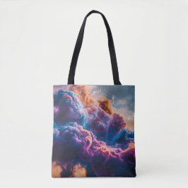 Bolso De Tela Arte de Nebulosa Espacial Abstracta - Cósmico Colo