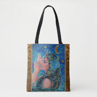 Bolso De Tela Arte de océano de sirena por Renee Lavoie Tote