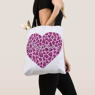 Bolso De Tela Arte de palabras personalizadas de Mama en patrón