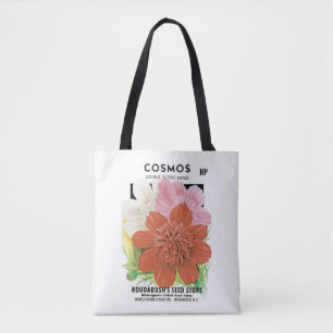 Bolso De Tela Arte de Paquete de Semillas Vintage, Flores de Jar