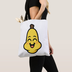 Bolso De Tela Arte de personaje Kawaii de Banini Banana lindo